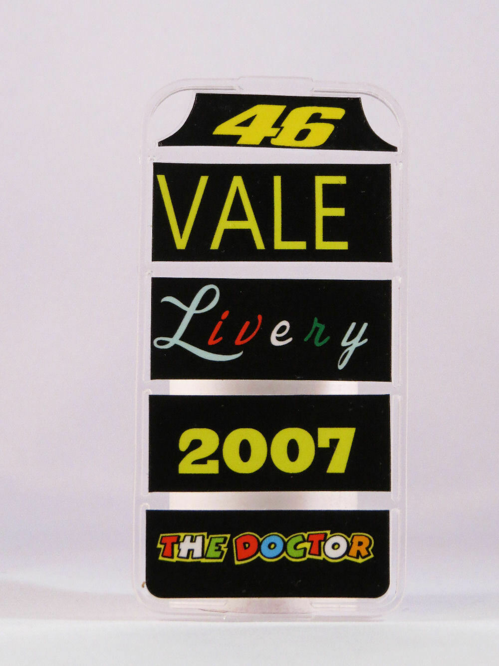 1/12 VALENTINO ROSSI MODEL PIT BOARDS BANNER STAND MOTORCYCLE YAMAHA 2007 MODEL