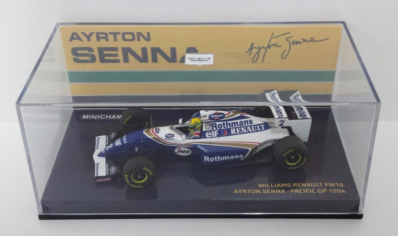 decal Williams FW16 Tobacco Pacific GP 1994 Senna Hill 1//43 minichamps