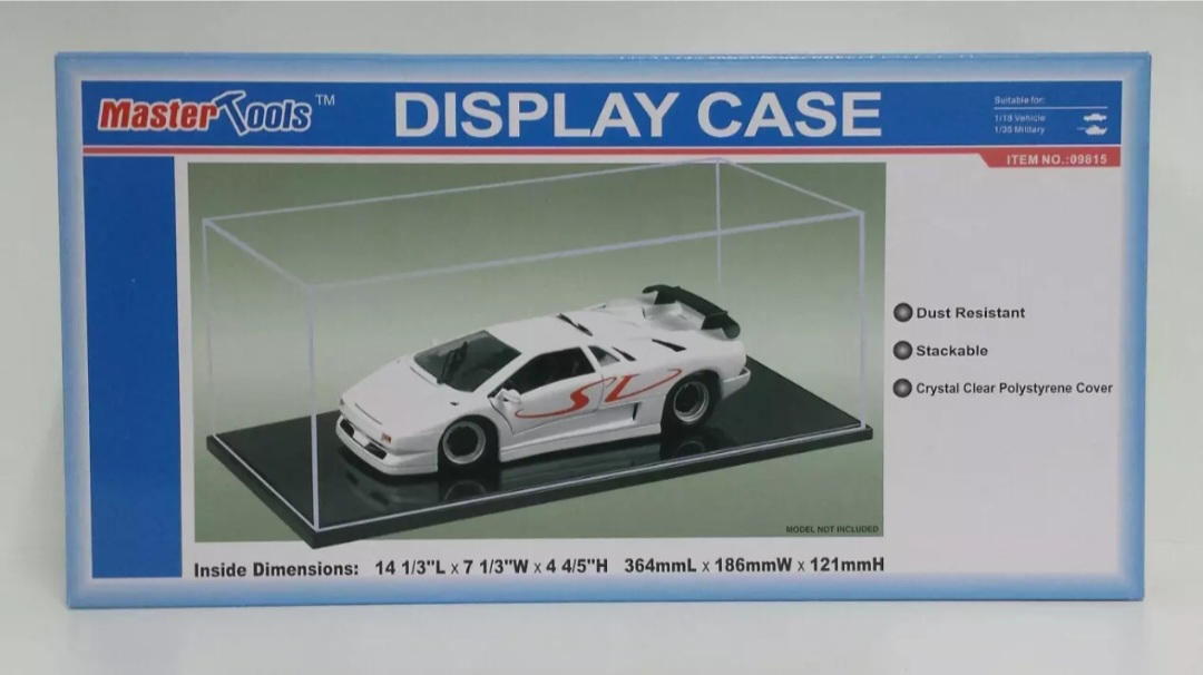 VETRINA TECA ESPOSITORE MODELLISMO VETRINETTA DISPLAY CASE PER MODELLINI AUTO SCALA 1:18