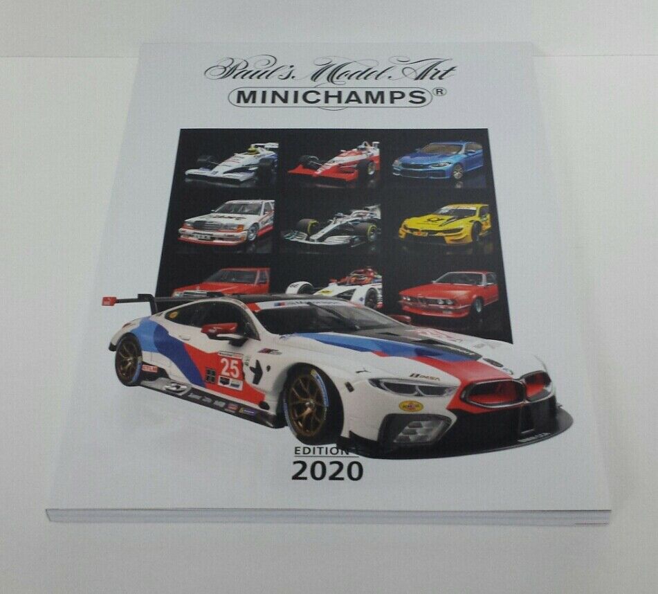 CATALOG MAGAZINE BOOK MODEL CARS MOTORCYCLE DIECAST MINICHAMPS 2020 EDITION 1 NEW