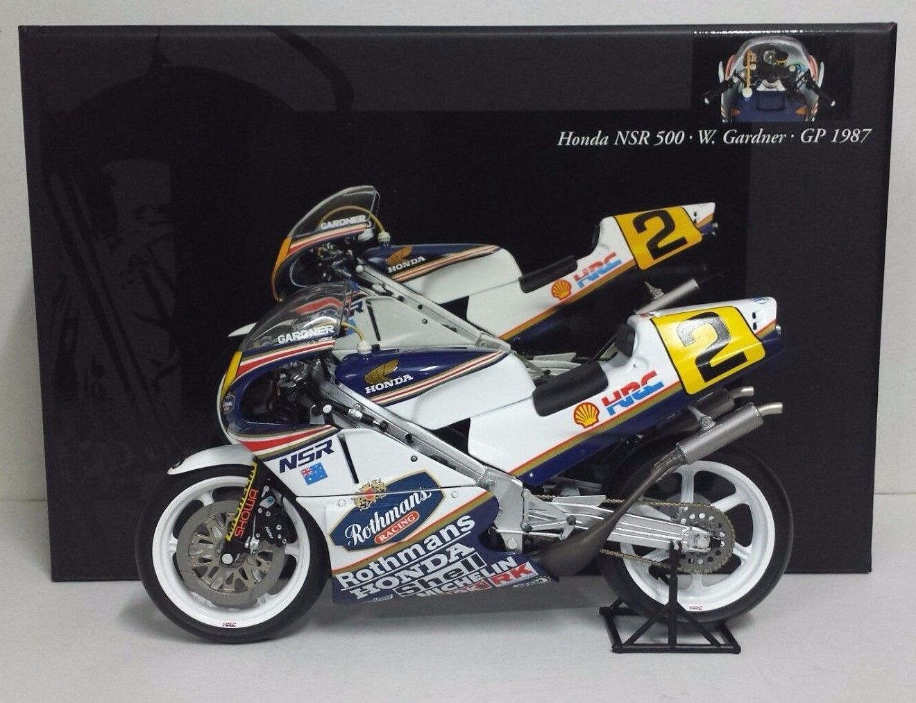 ミニチャンプ Honda NSR500 W. Gardner GP1987-