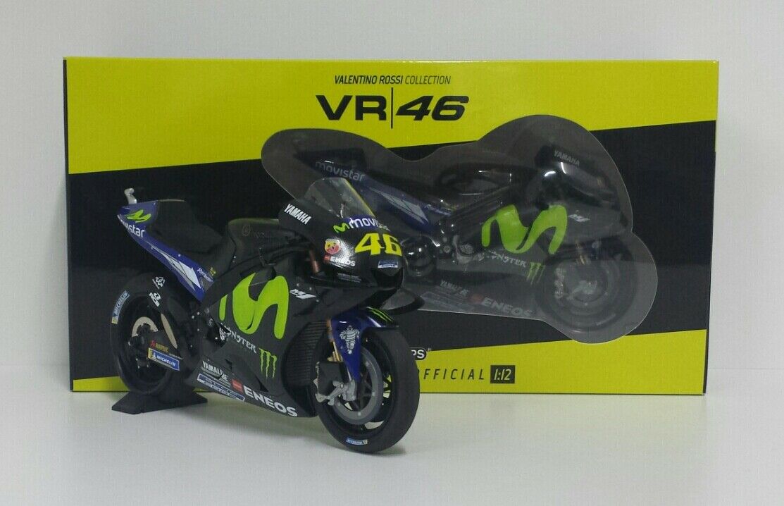 Collectable Model 1:18 Scale VALENTINO ROSSI Yamaha YZR-M1 2013 MotoGP Bike 