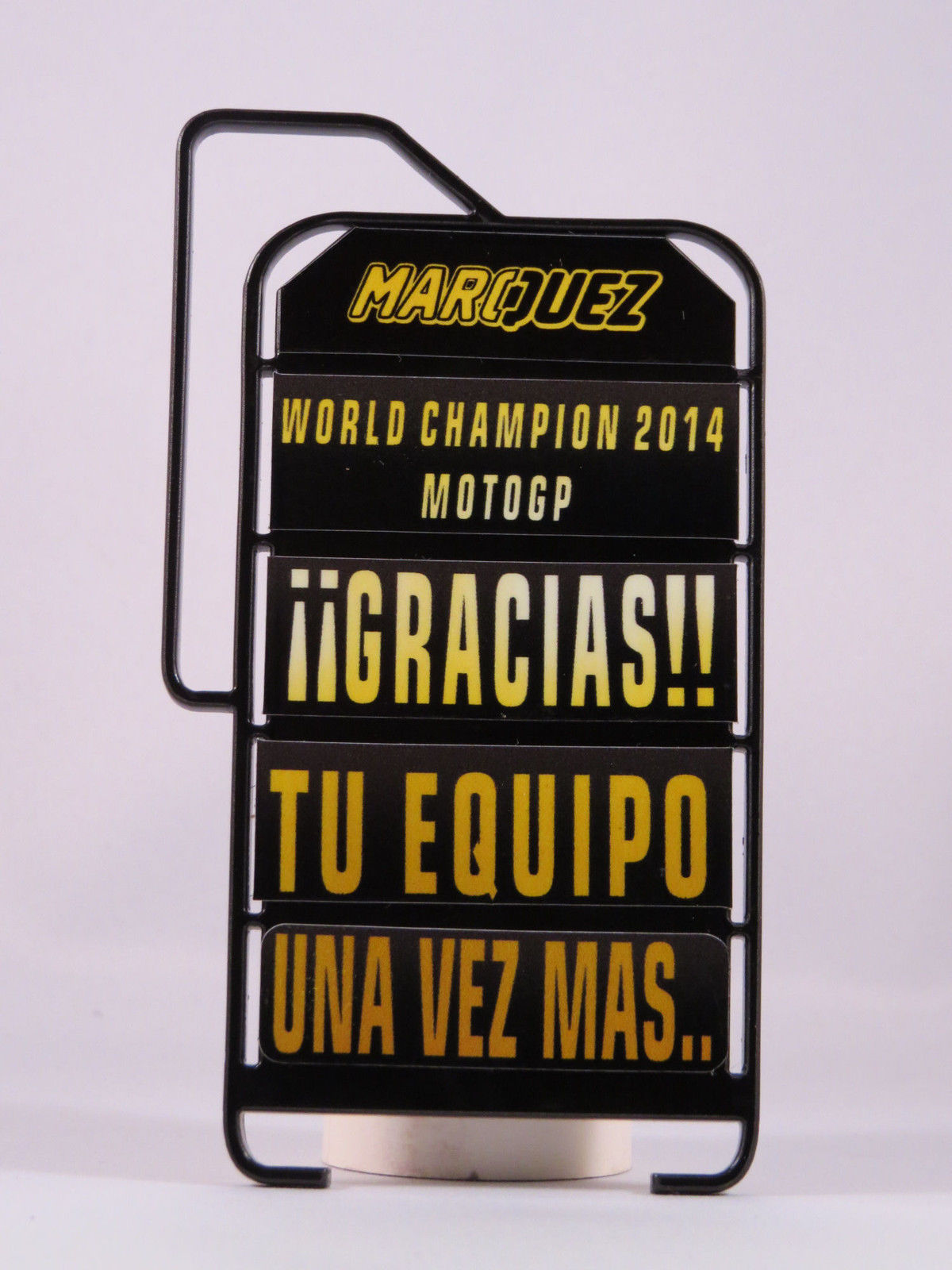 MINICHAMPS MARC MARQUEZ PITBOARDS WC 2014 GRACIAS!! - SCALA 1/12 NEW