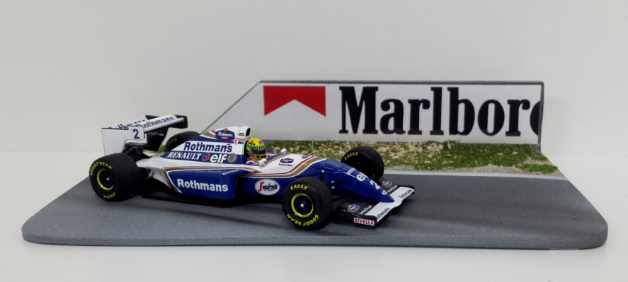 minichamps-1-43-f1-ayrton-senna-modellino-williams-pacifico-1994-base-pista